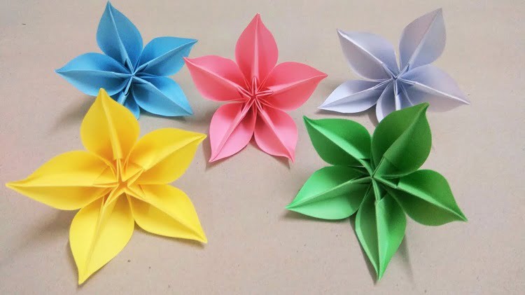 Nguyên liệu chuẩn bị cách gấp hoa đơn giản mà đẹp bằng giấy Origami