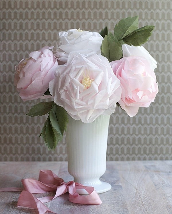 làm hoa bằng giấy vệ sinh