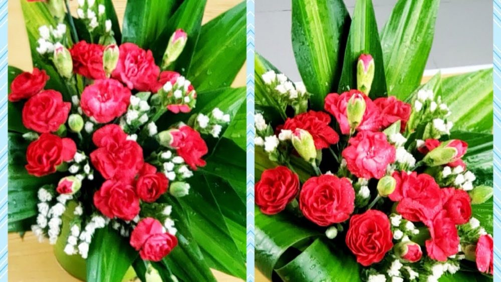 Thử sức bằng cách cắm hoa cẩm chướng trên bàn thờ