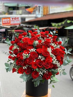 Giỏ hoa nhỏ xinh chúc mừng sinh nhật đẹp Shop hoa tươi ở Hà Nội giá rẻ đẹp
